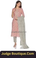 Judge Boutique Women's Cotton Kurta Pant with Dupatta