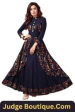 Frock Suit madhuram textiles Women Rayon A-Line Long Kurti Frock Suit